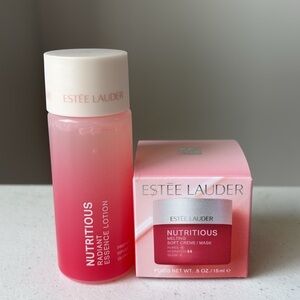 Estee Lauder Nutritious Radiant Essence Lotion &  Melting Soft Cream Mask NEW